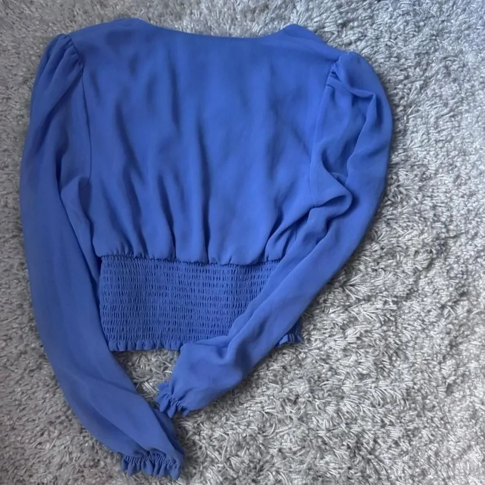 Aritzia Women's Blue and Purple Blouse